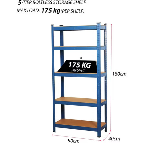 180x90x40cm - 175KG Per Shelf - UK Stock