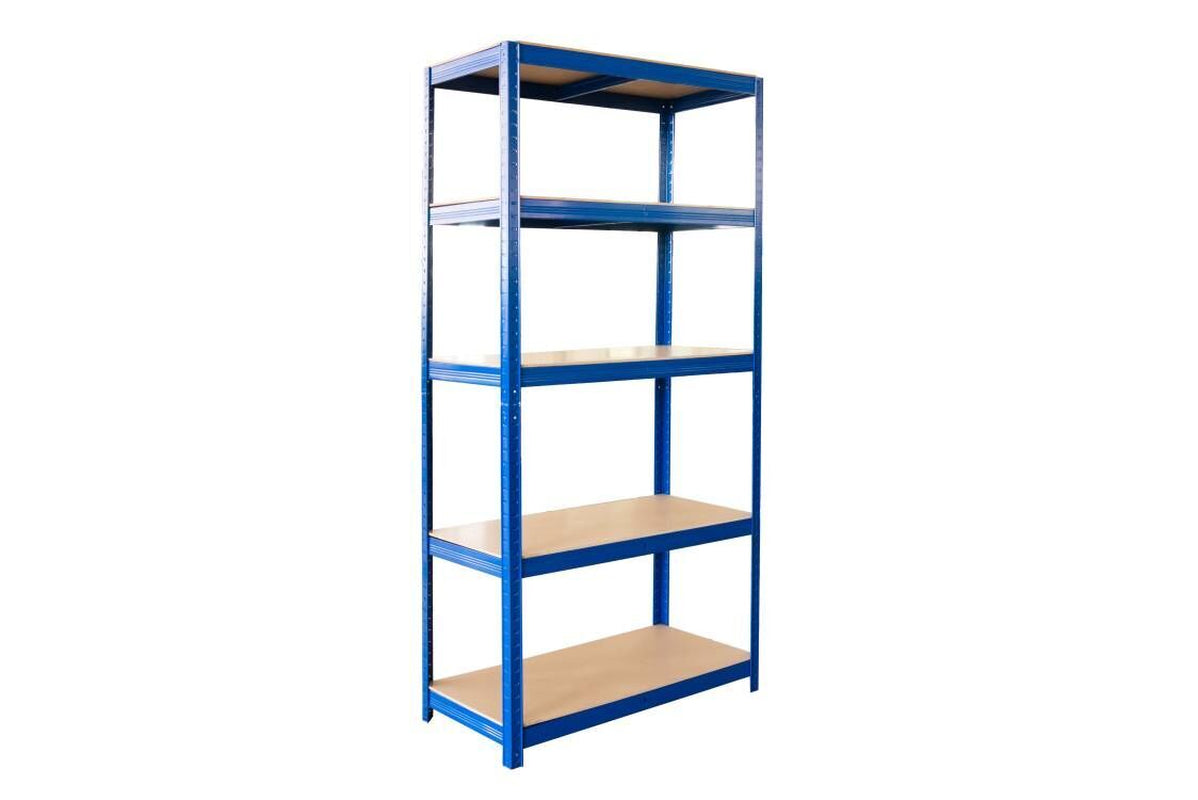 Heavy Duty 5-Tier Boltless Garage Shelving Unit – Steel Storage Solution for Maximum Organization