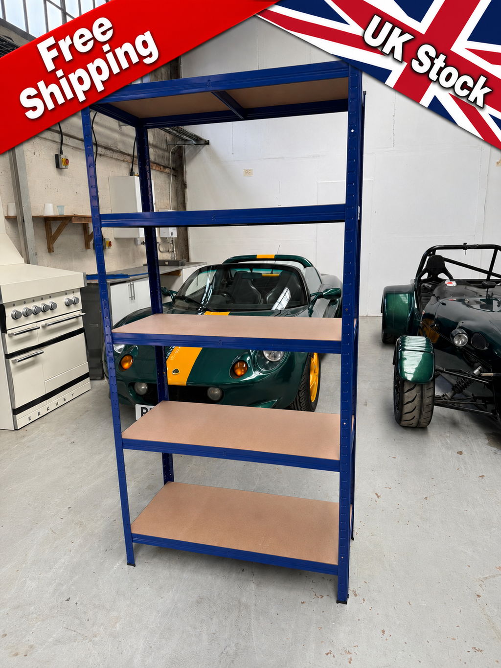 180x90x40cm - 175KG Per Shelf - UK Stock