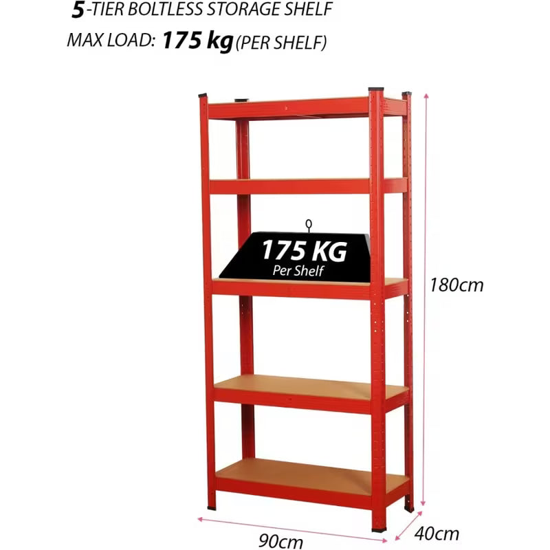 180x90x40cm - 175KG Per Shelf - UK Stock