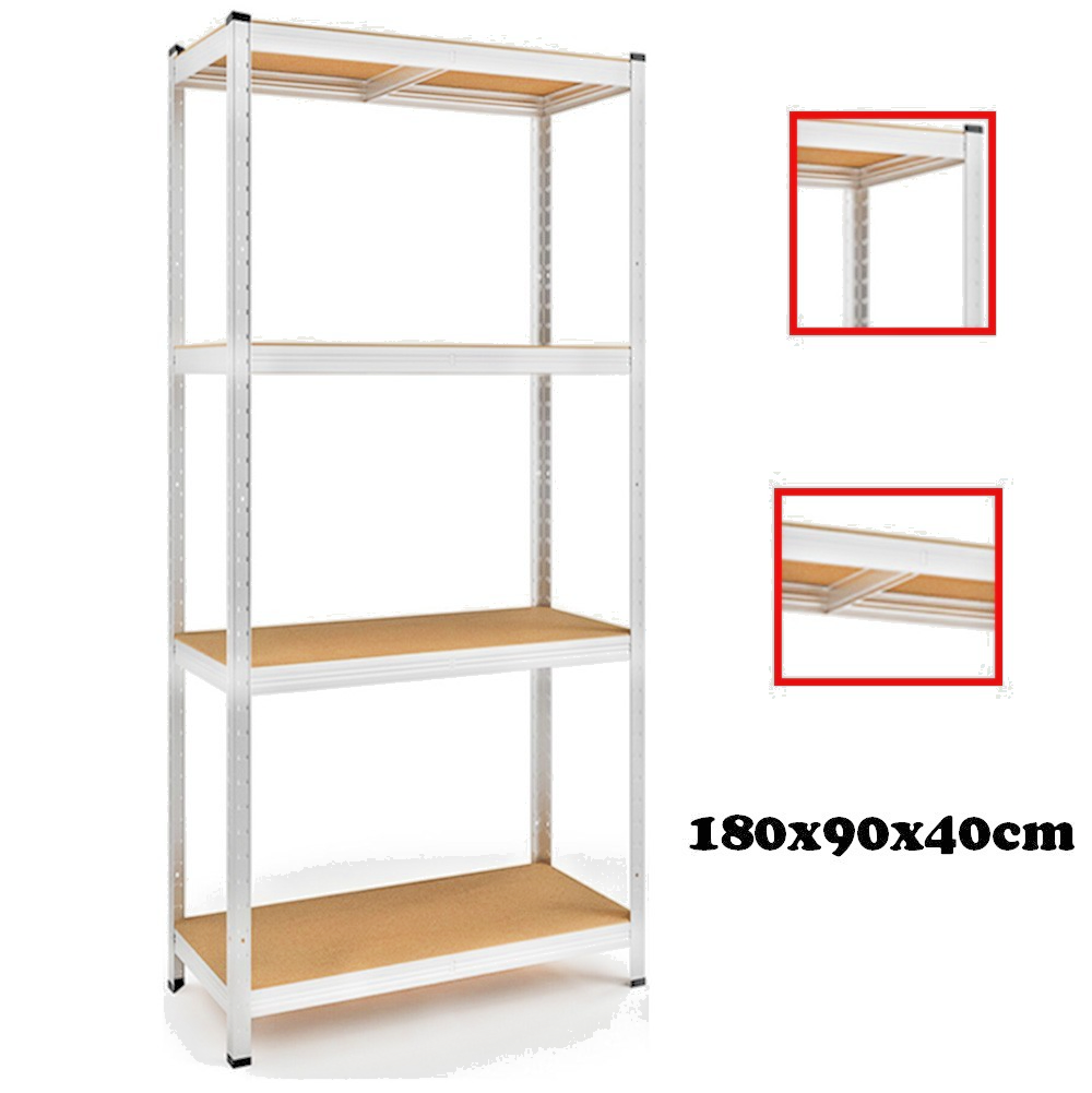 150 KG Per Shelf - Garage/Office 4/5 Tier Boltless Steel Garage Racking/Shelving - Various Sizes - UK Stock