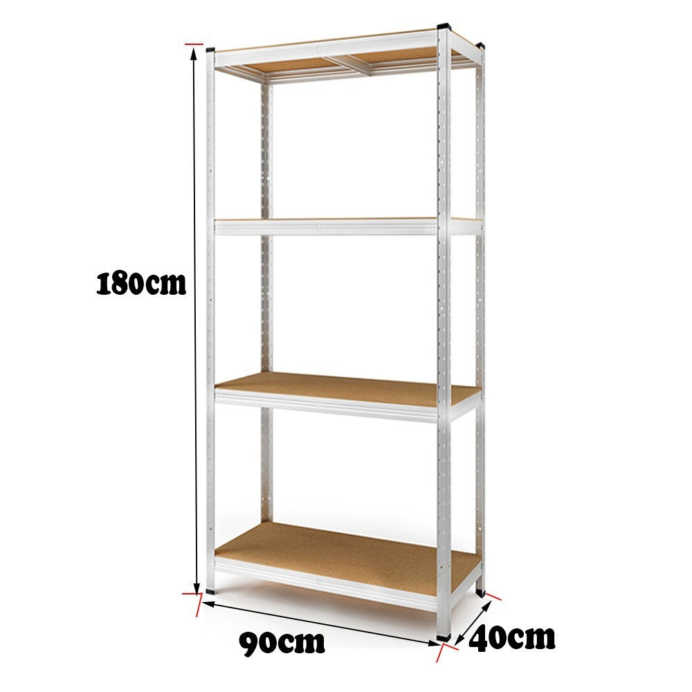 150 KG Per Shelf - Garage/Office 4/5 Tier Boltless Steel Garage Racking/Shelving - Various Sizes - UK Stock